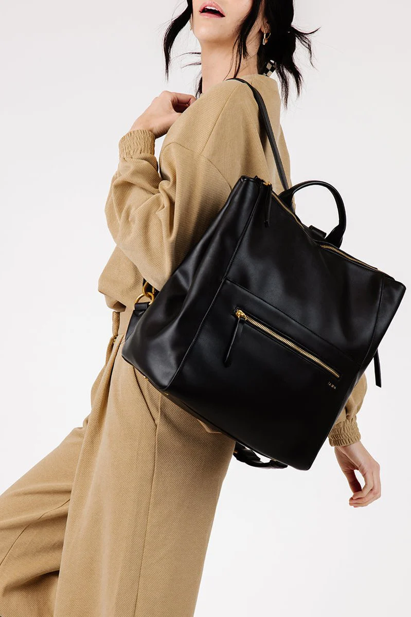 The Square Diaper Bag - Black - Image 2