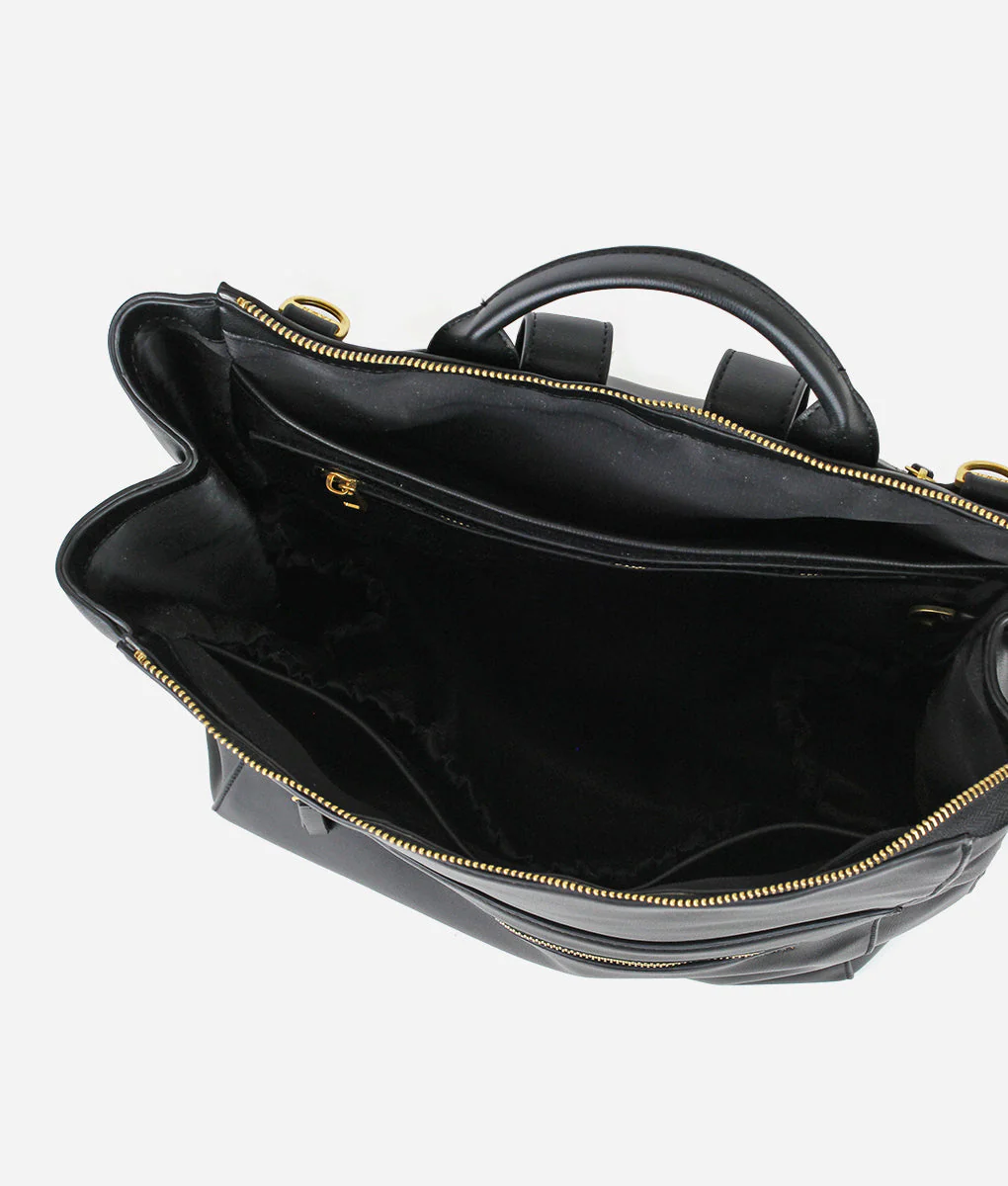 The Square Diaper Bag - Black - Image 8
