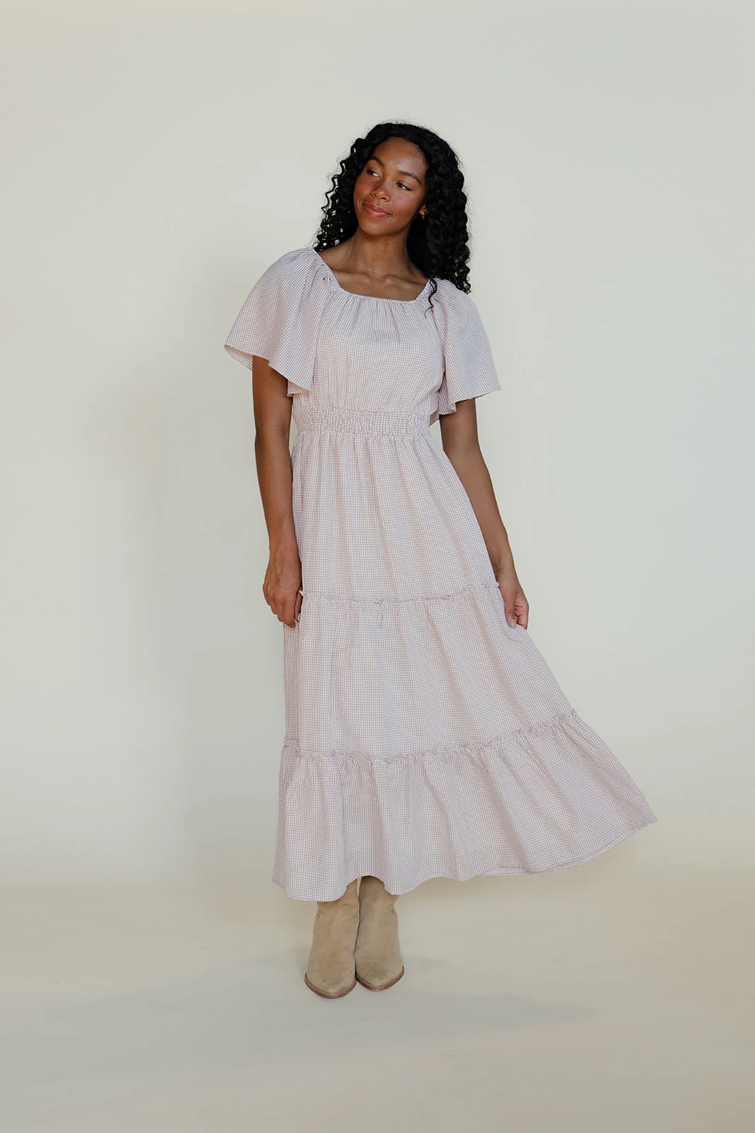 Timeless Flutter Sleeve MOM Dress - Image 5