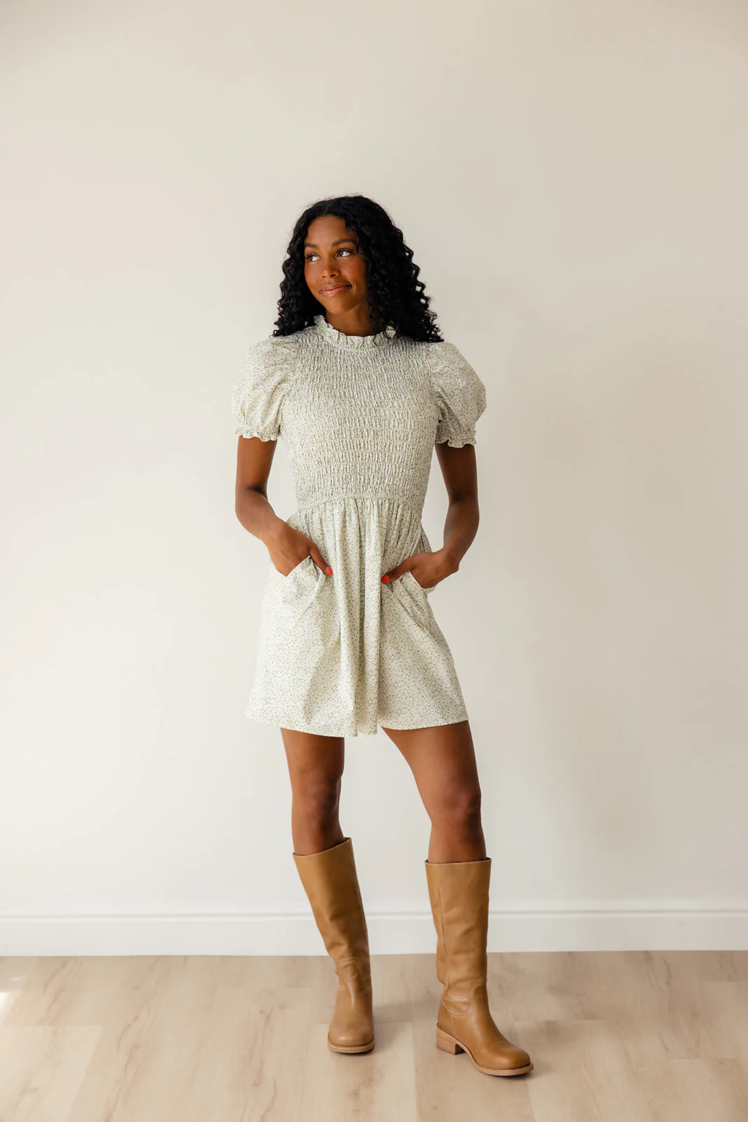 Valeria Smocked Dress - Image 6
