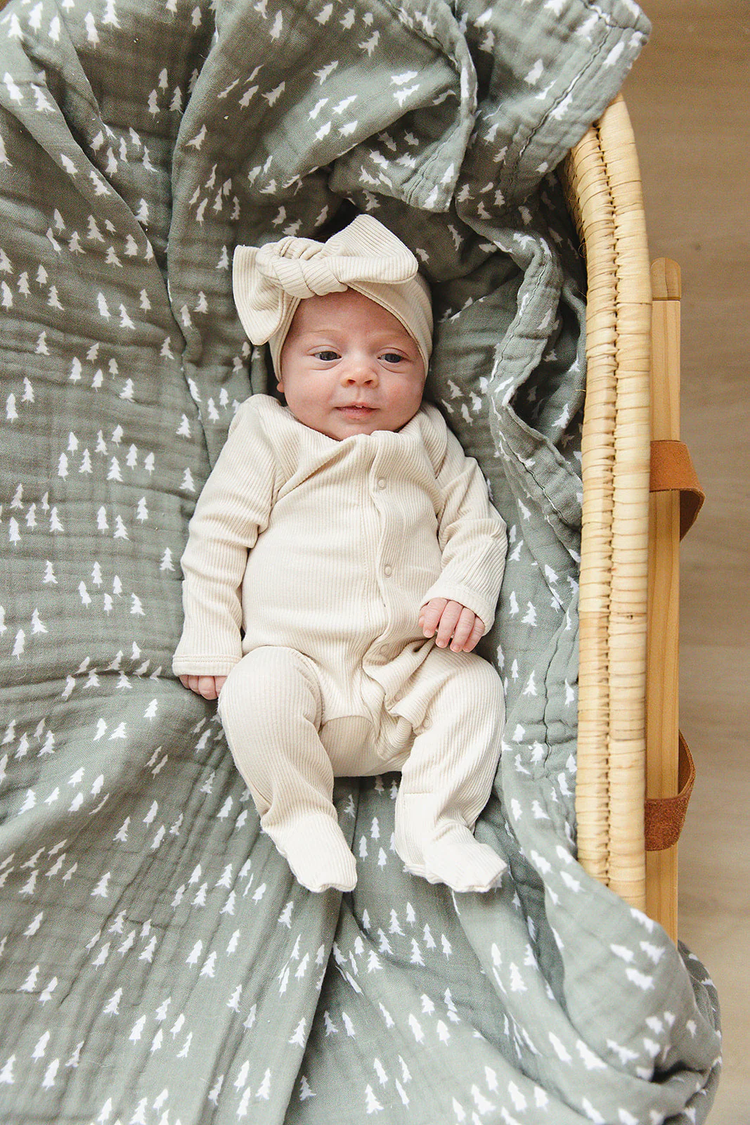 Vanilla Organic Cotton Ribbed Snap - Image 2