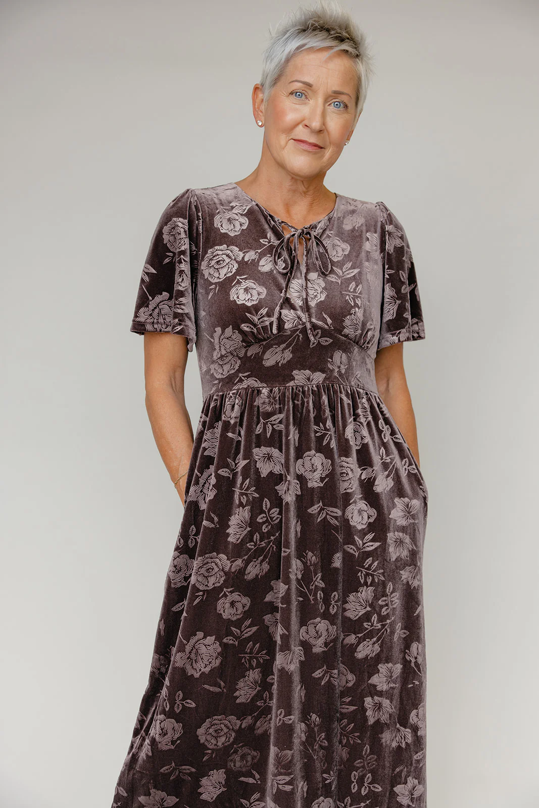 Velvet Ember Midi Dress - Image 6