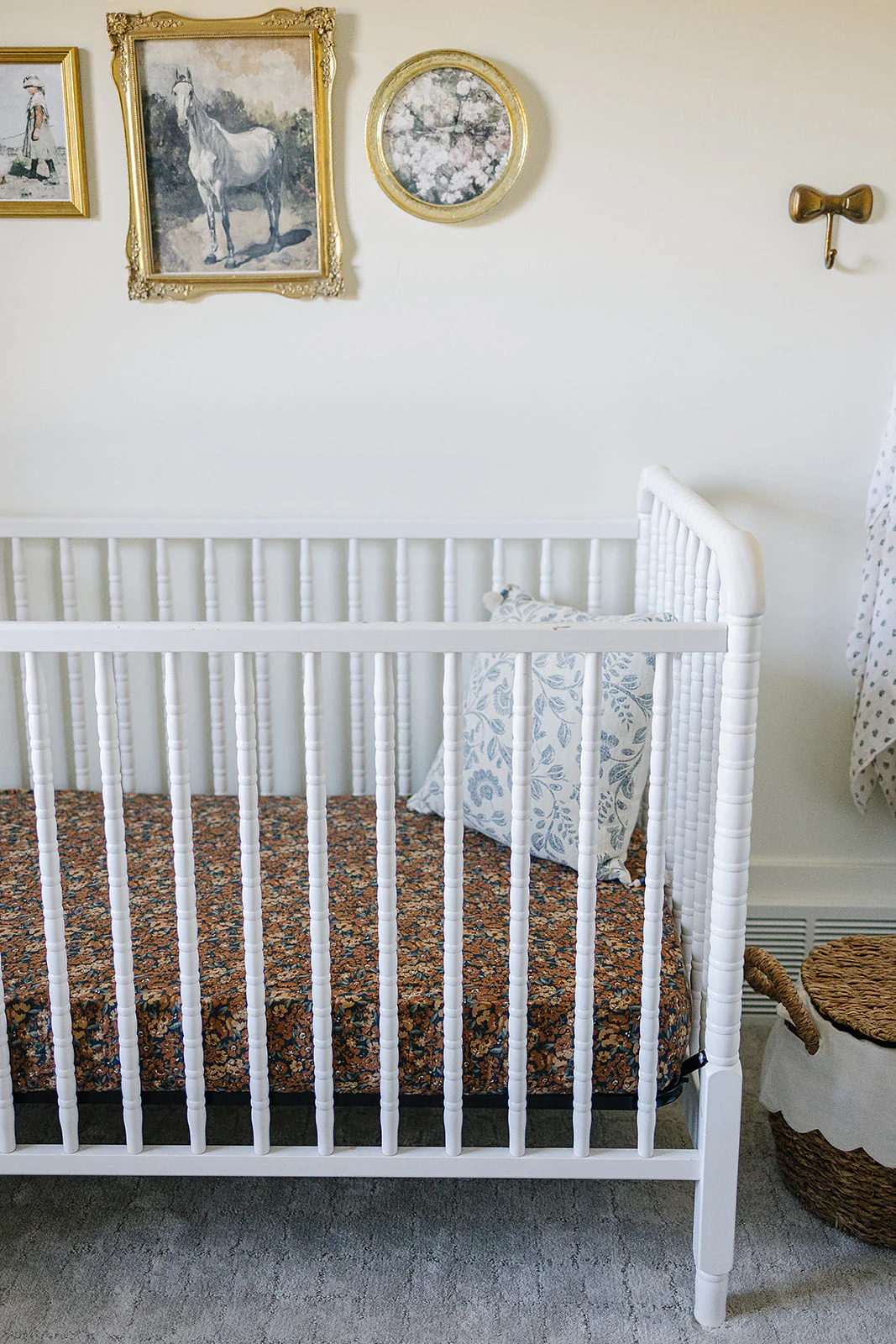 Venetian Floral Muslin Crib Sheet - Image 3