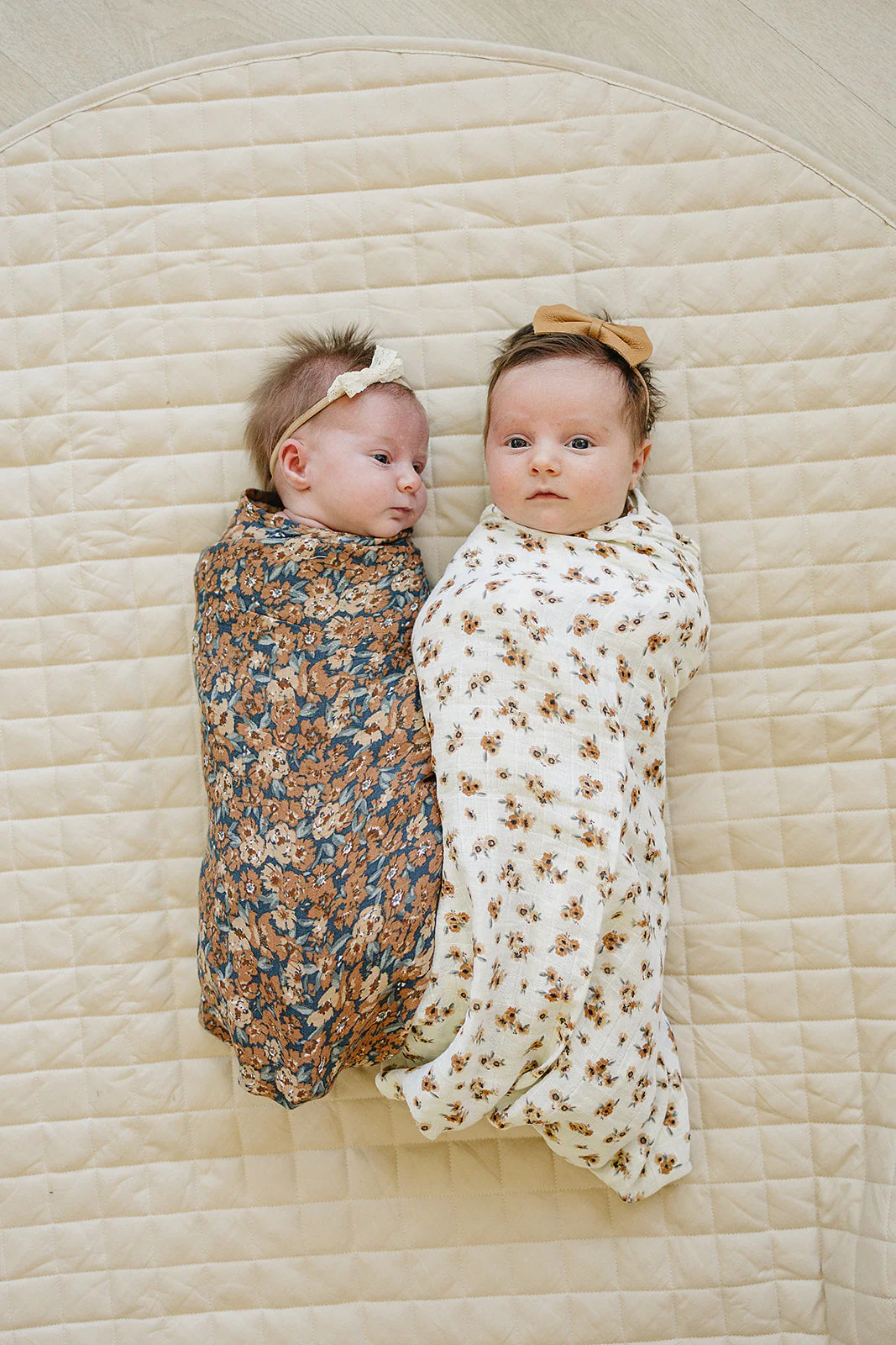 Venetian Floral Muslin Swaddle Blanket - Image 3