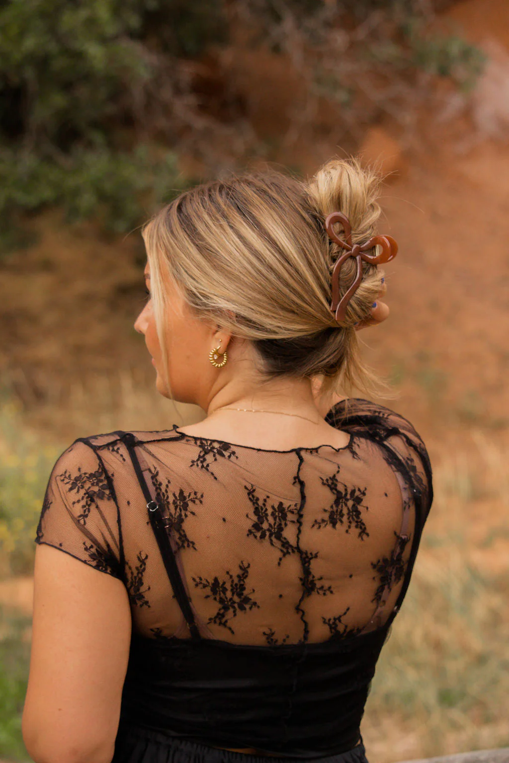Vintage Bow Claw Clip - Image 7