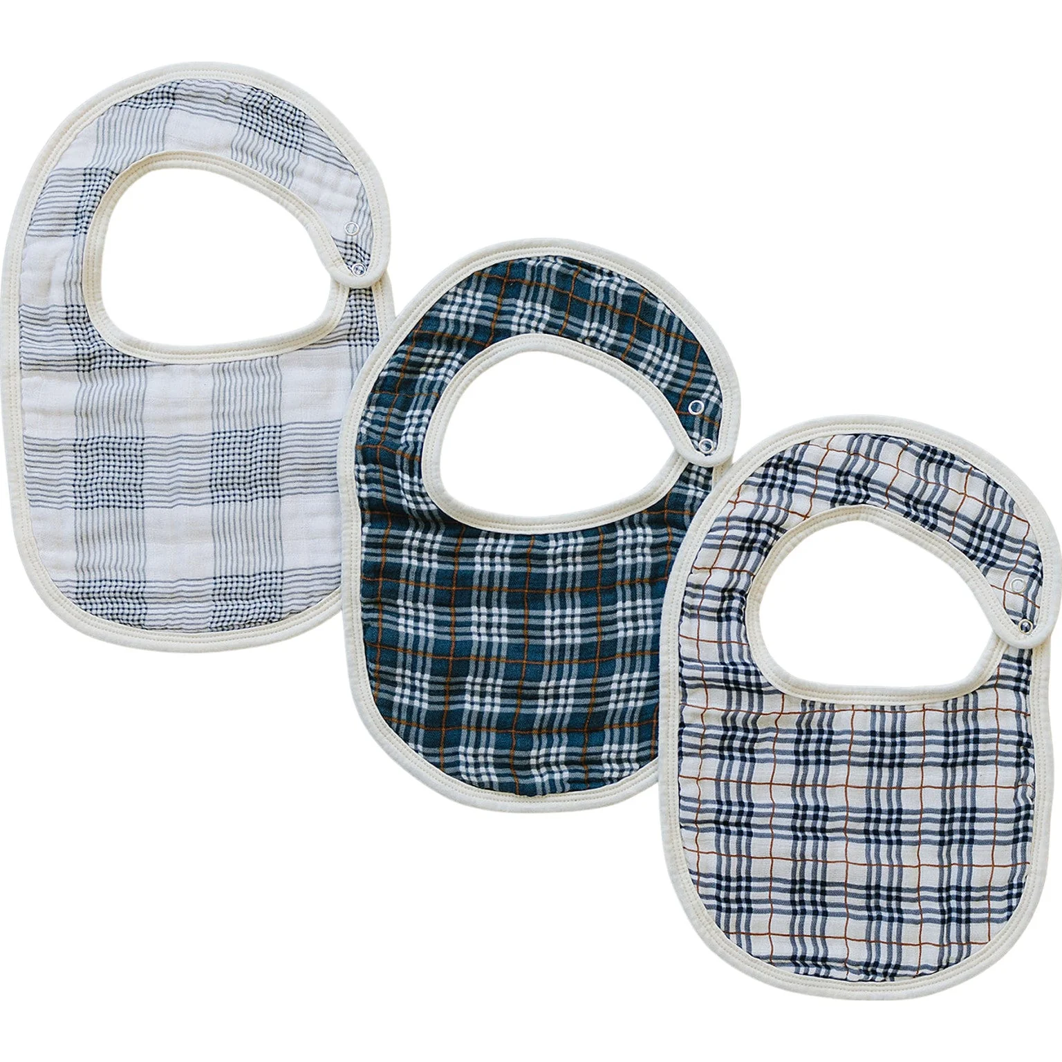 Vintage Plaid Classic Muslin Bib - Image 6