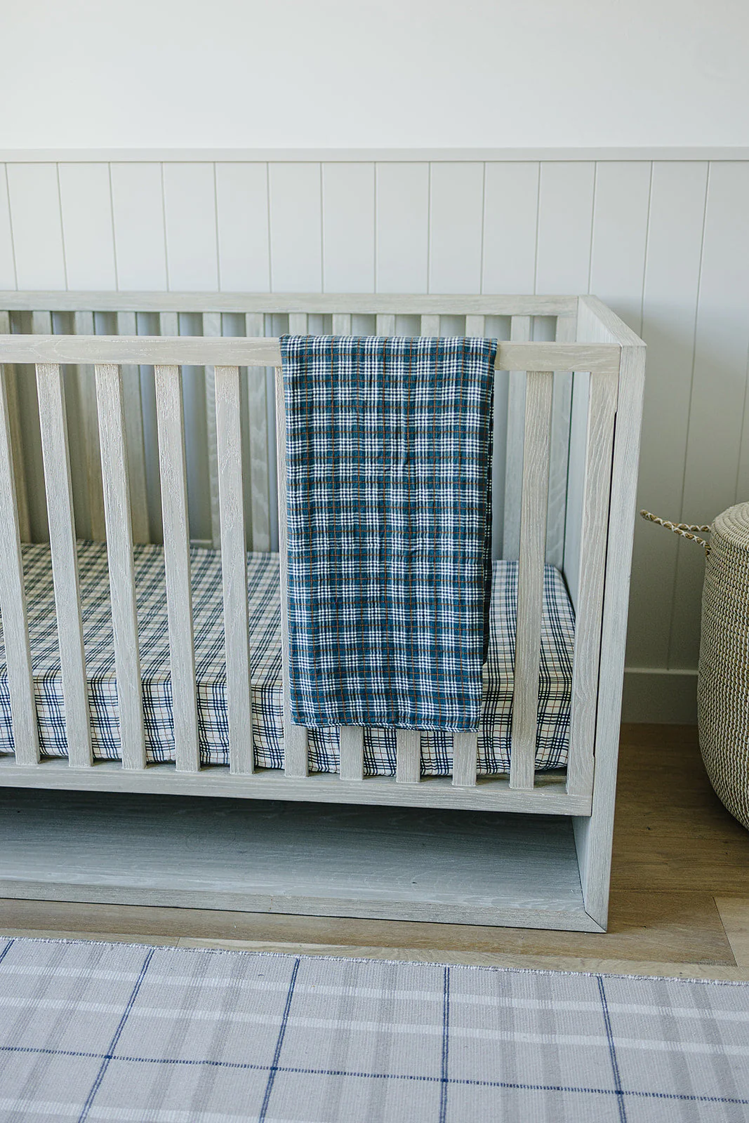 Vintage Plaid + Navy Plaid Muslin Quilt - Image 4