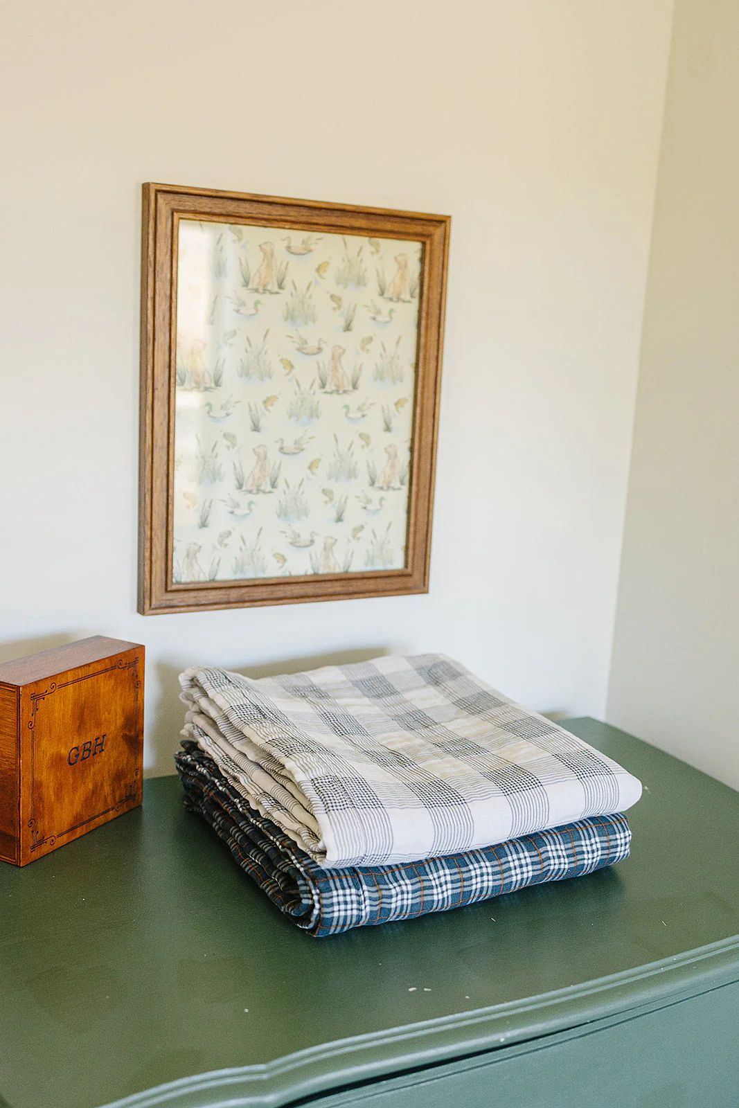 Vintage Plaid + Navy Plaid Muslin Quilt - Image 6