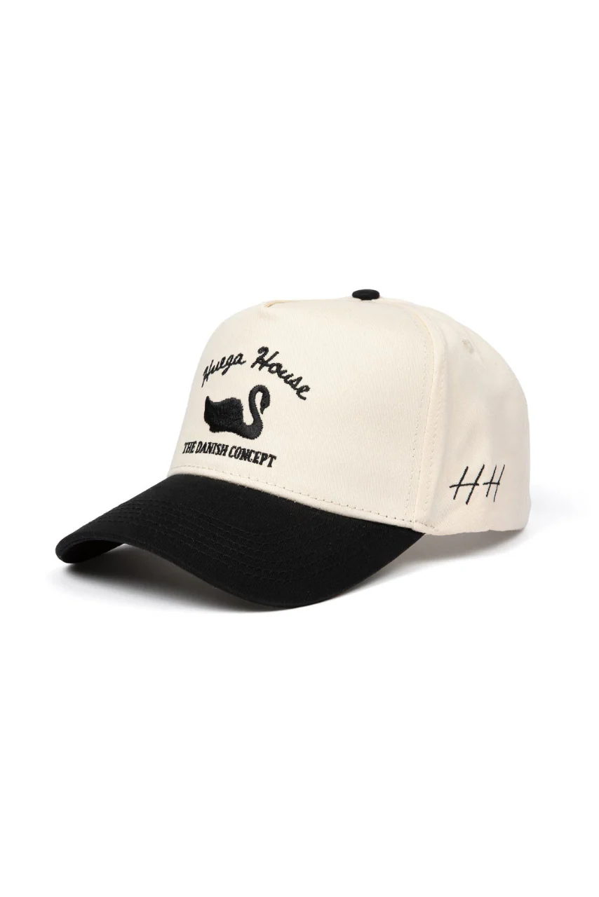 Vintage Swan | Black & Natural Hat - Image 2