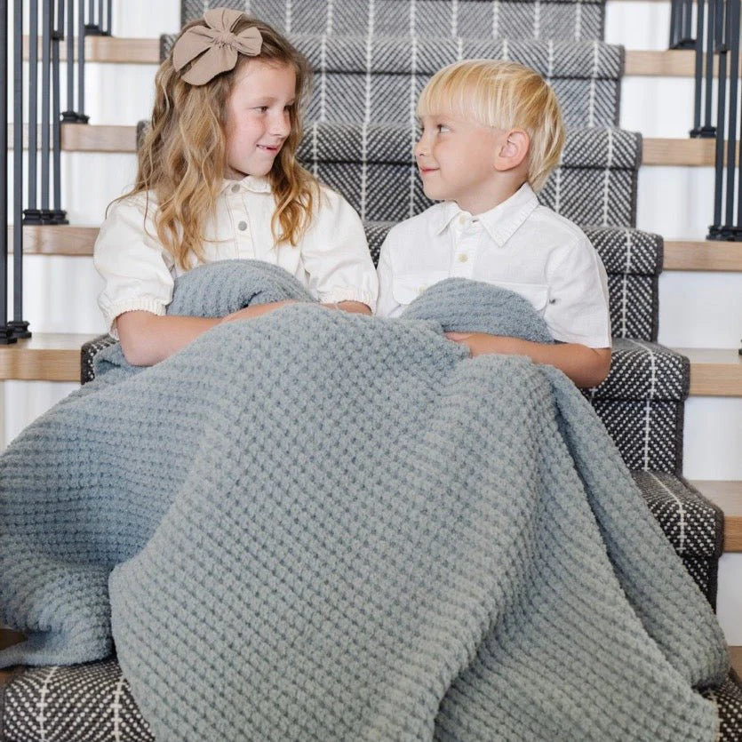 WAFFLE KNIT TODDLER BLANKETS - Image 7