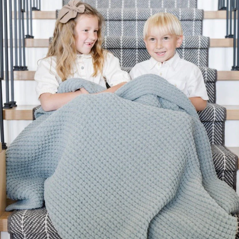 WAFFLE KNIT TODDLER BLANKETS - Image 8