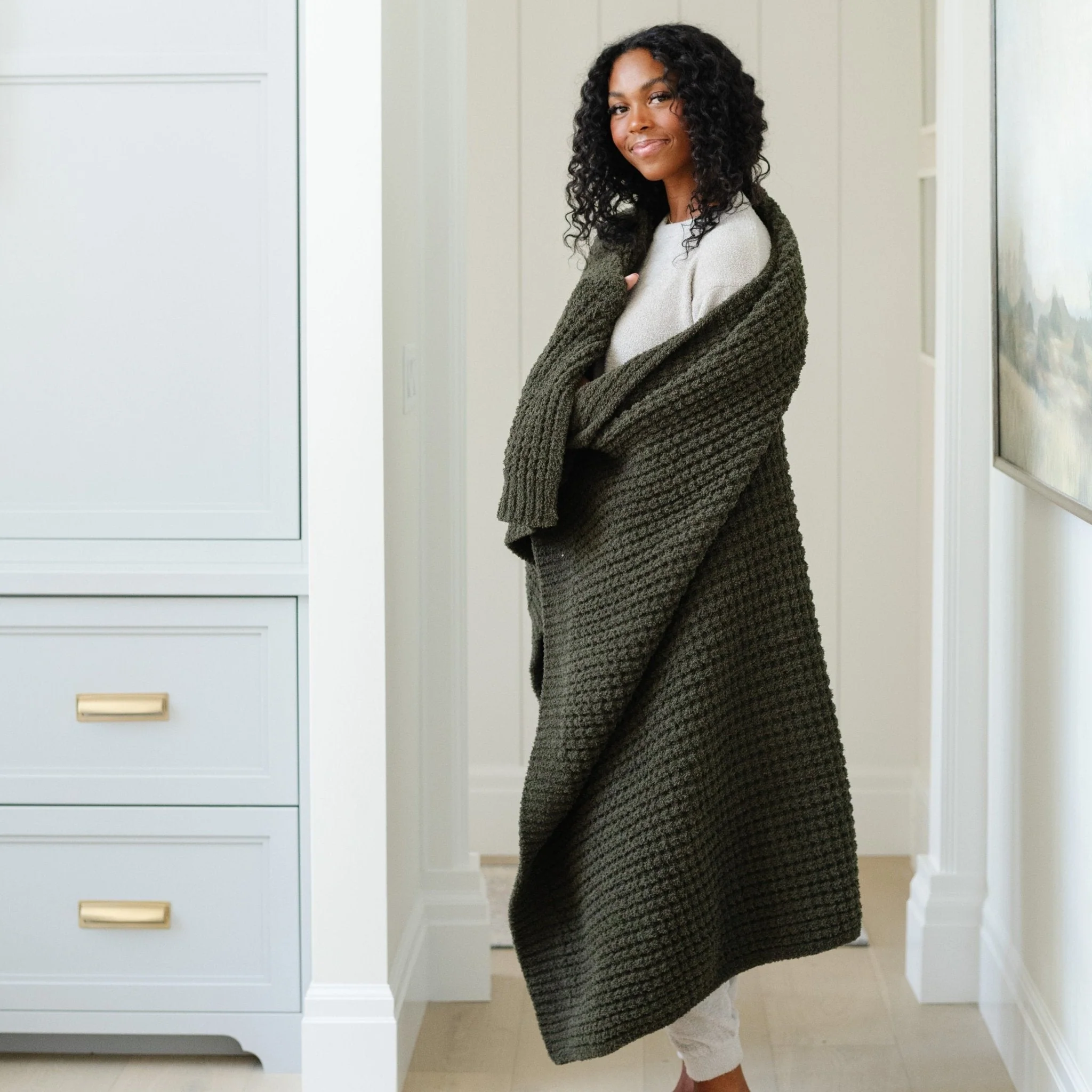 WAFFLE KNIT XL THROW BLANKETS - Image 20