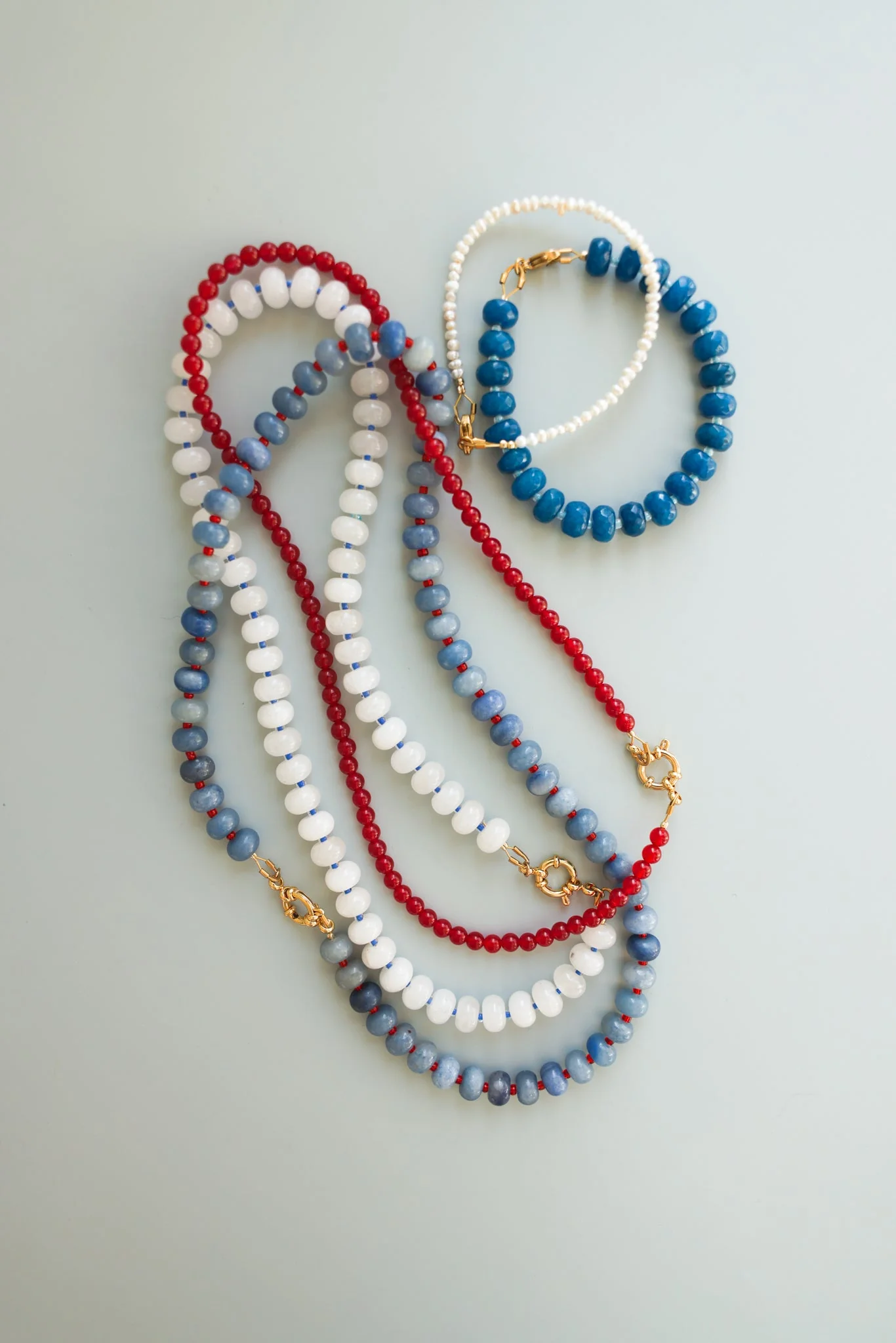 White Jade + Blue Necklace - Image 7