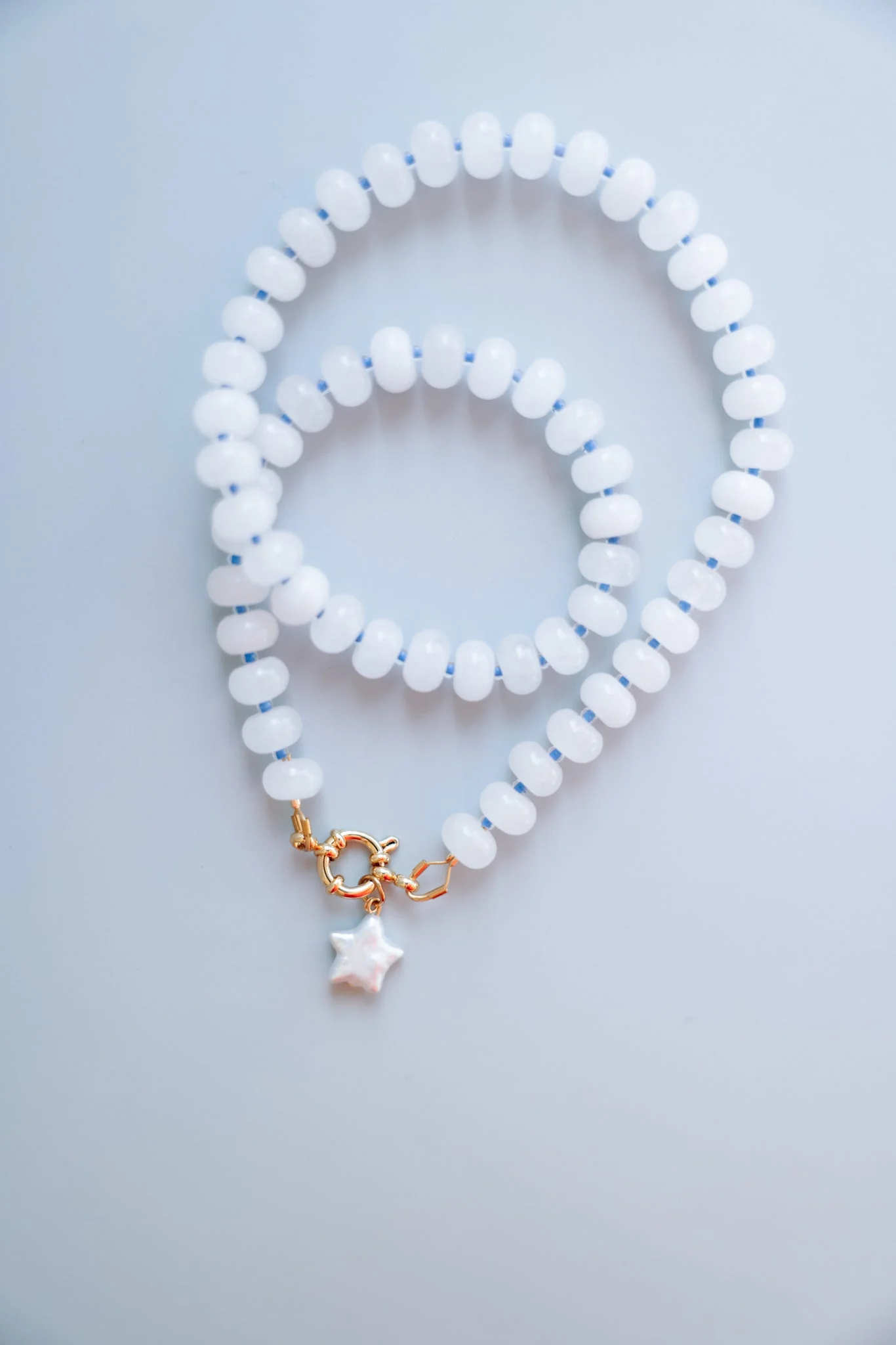 White Jade + Blue Necklace - Image 8