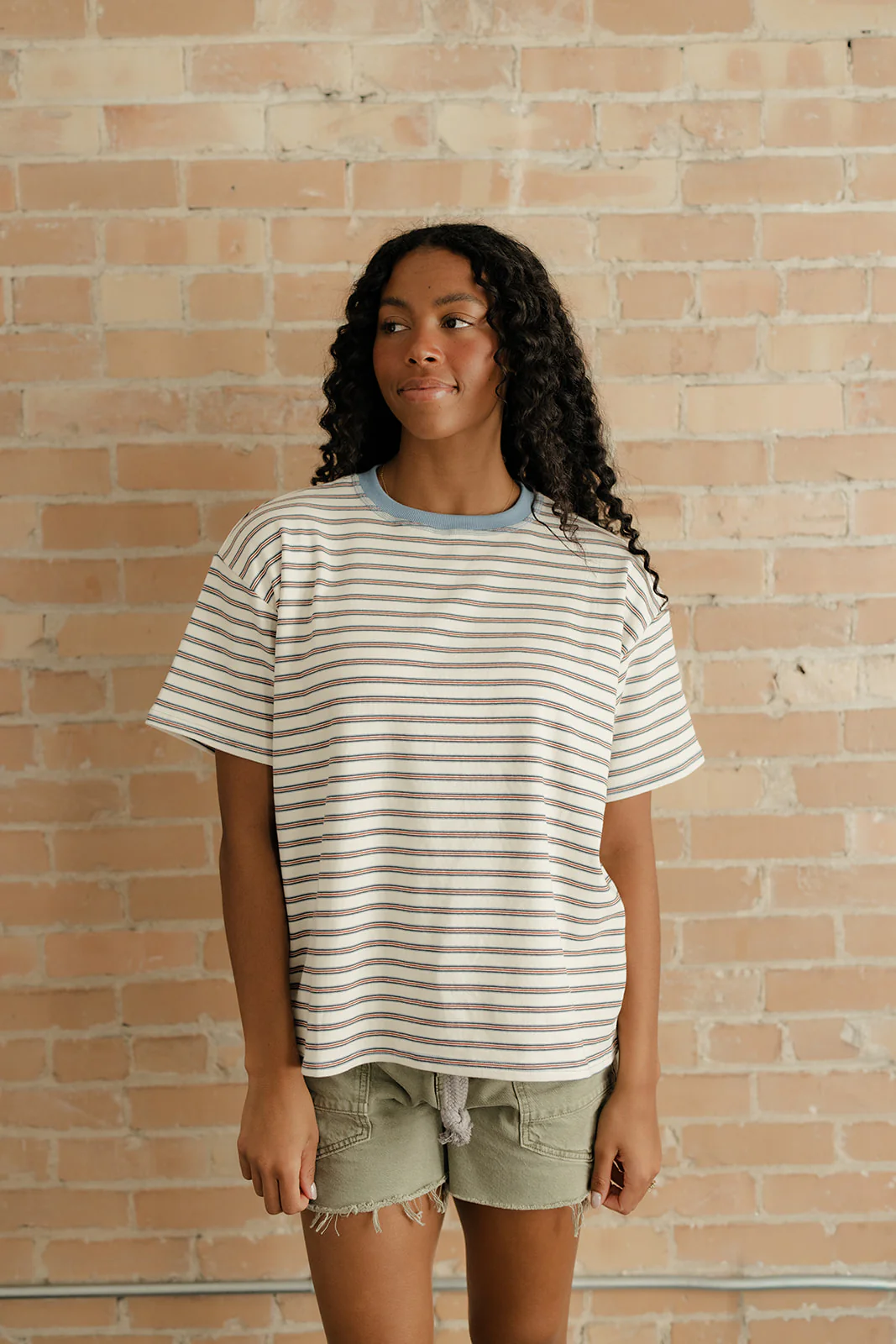 Wide Open Spaces Striped Tee - Image 2