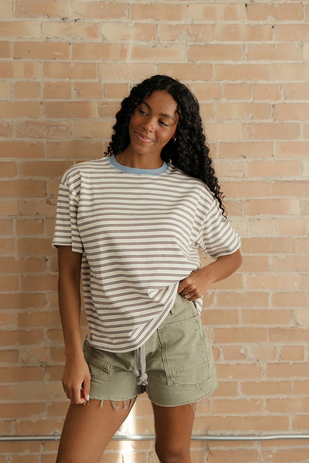Wide Open Spaces Striped Tee - Image 4