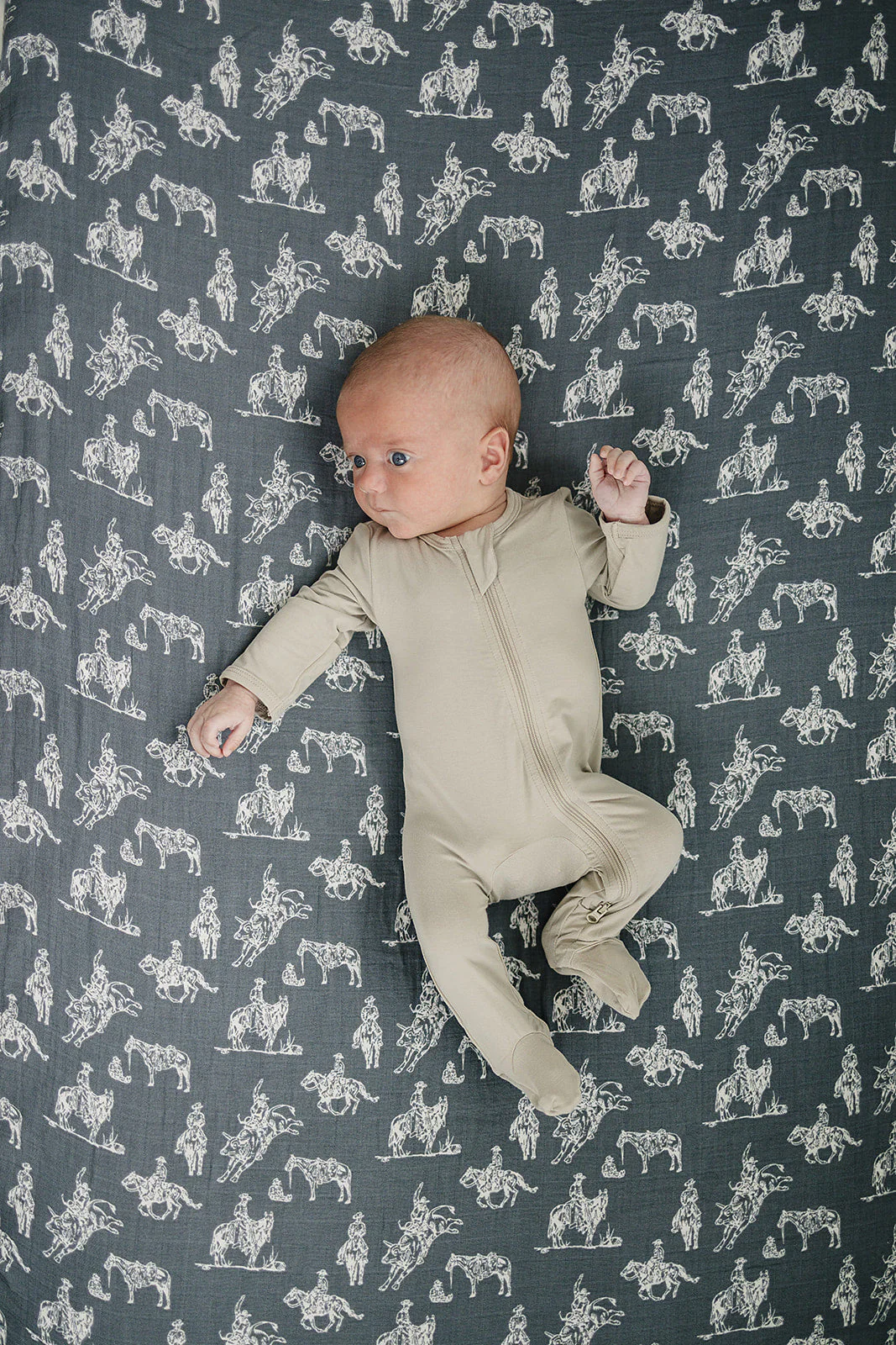 Wild West Muslin Crib Sheet - Image 2