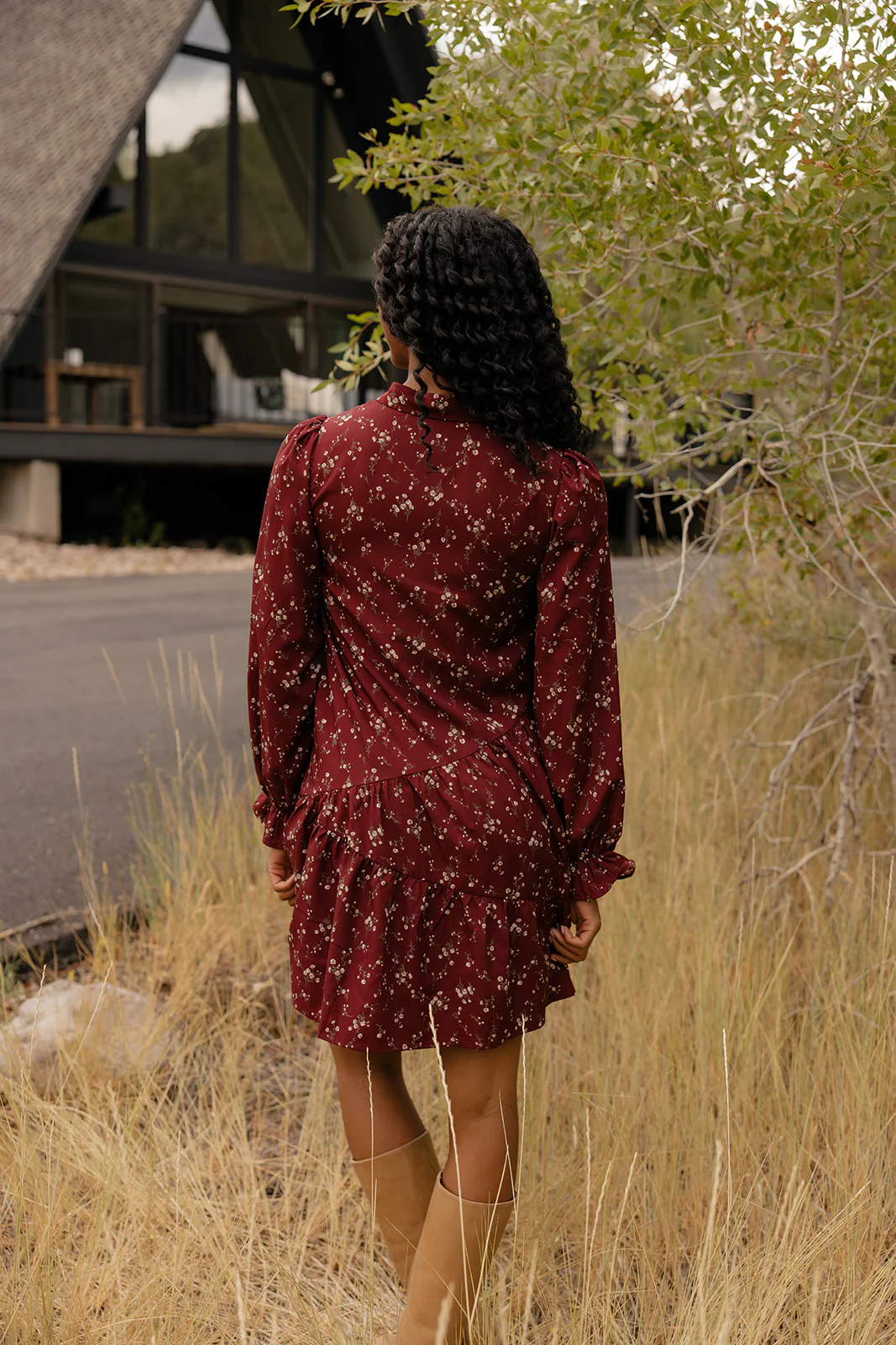 Wildberry Bloom Ruffle Sleeve Dress - Image 4