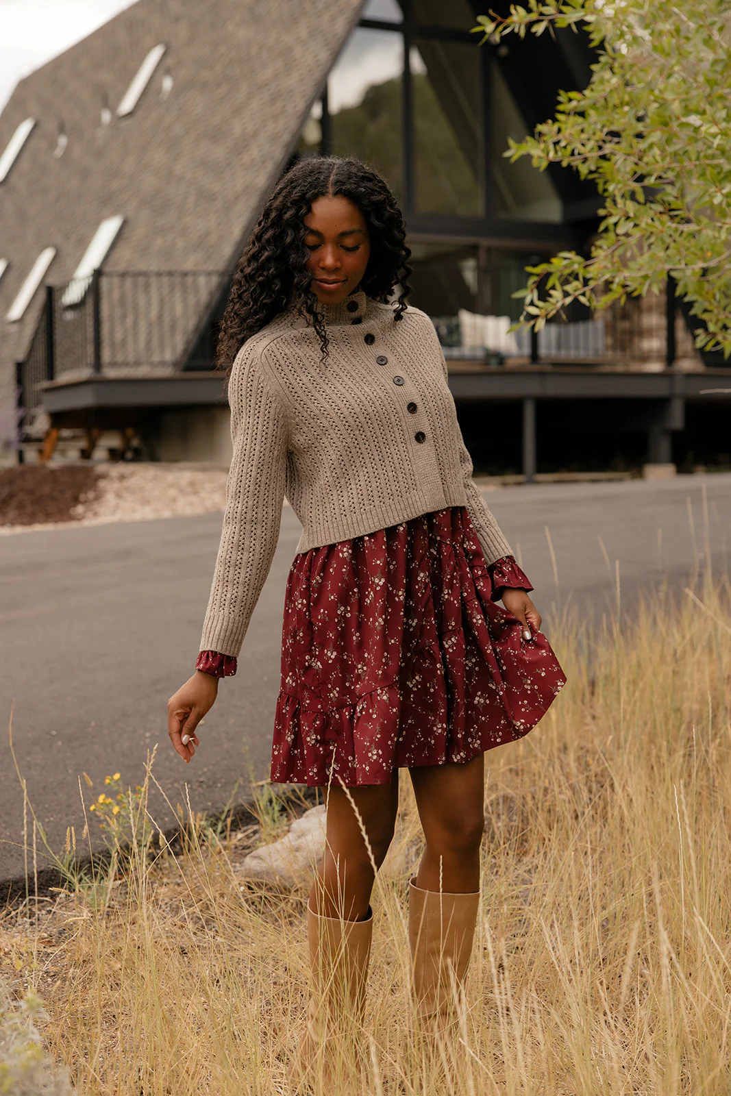 Wildberry Bloom Ruffle Sleeve Dress - Image 5