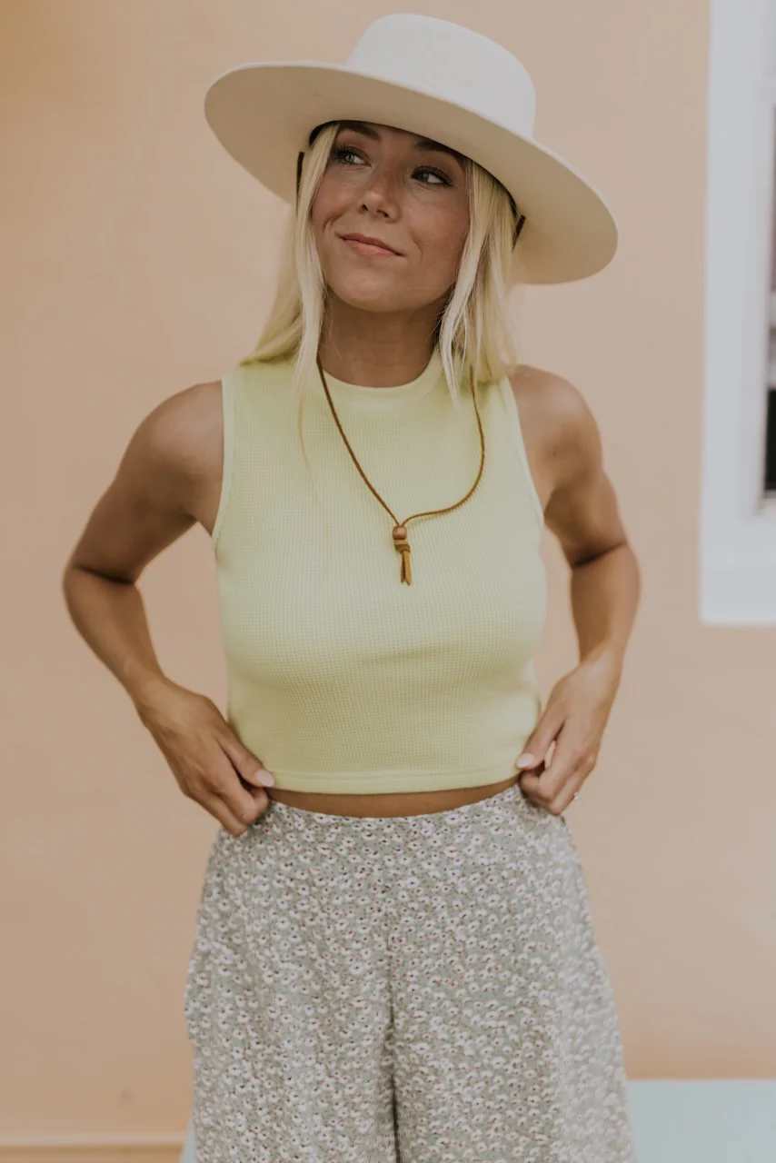Willow Textured Cropped Tank - Image 22