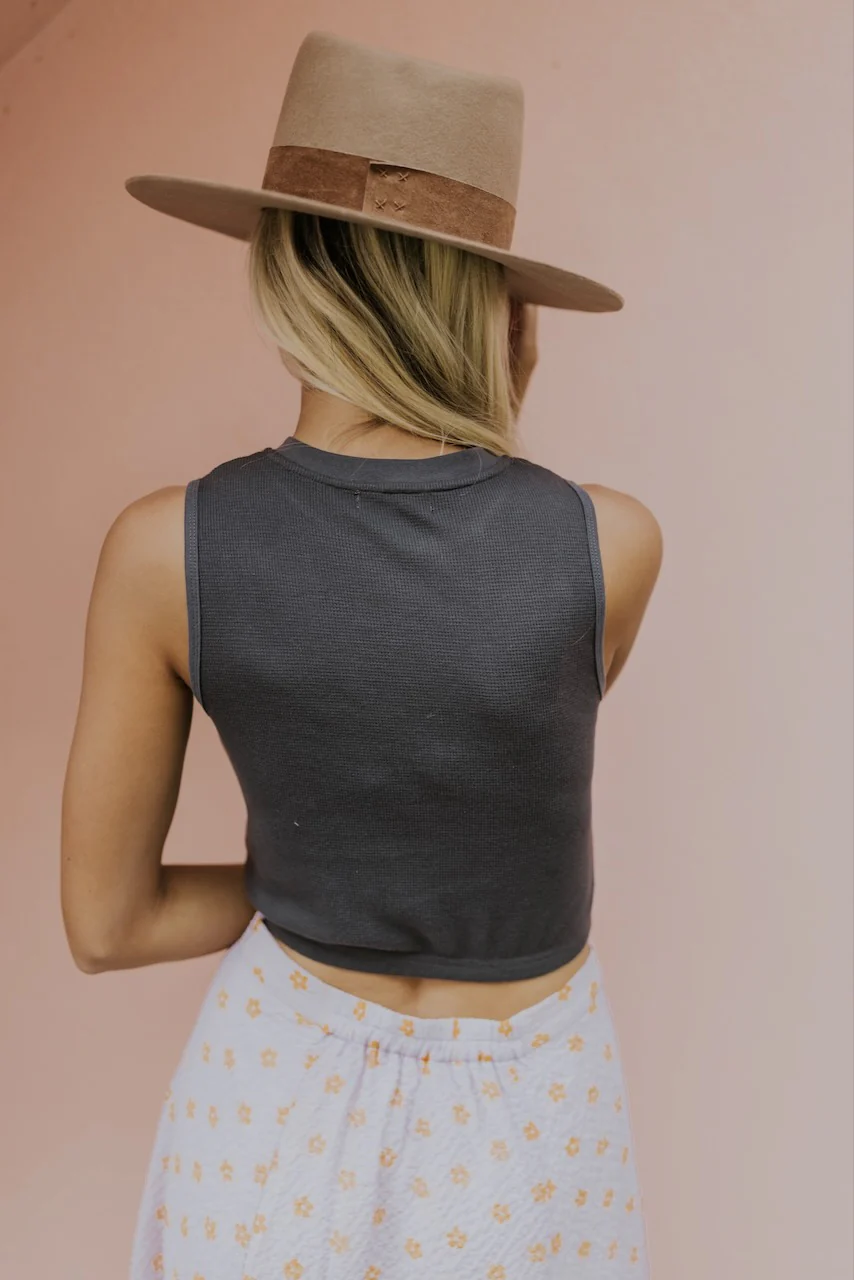 Willow Textured Cropped Tank - Image 31
