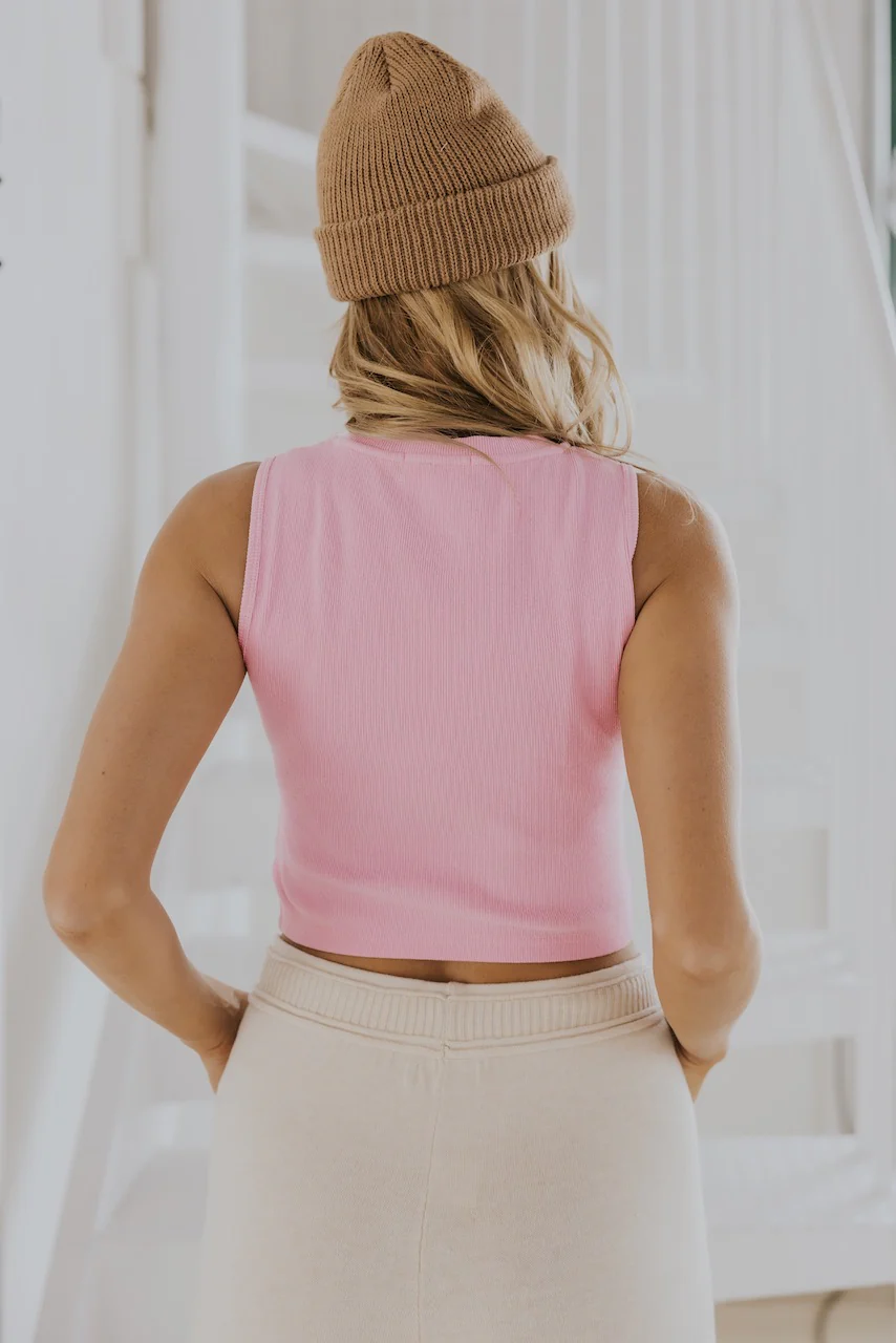 Willow Textured Cropped Tank - Image 7