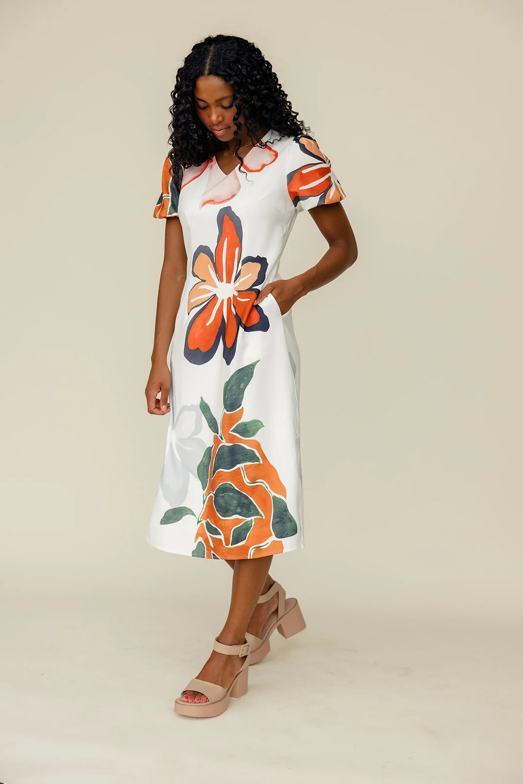 Wish You Were Mine Floral Dress - Image 5