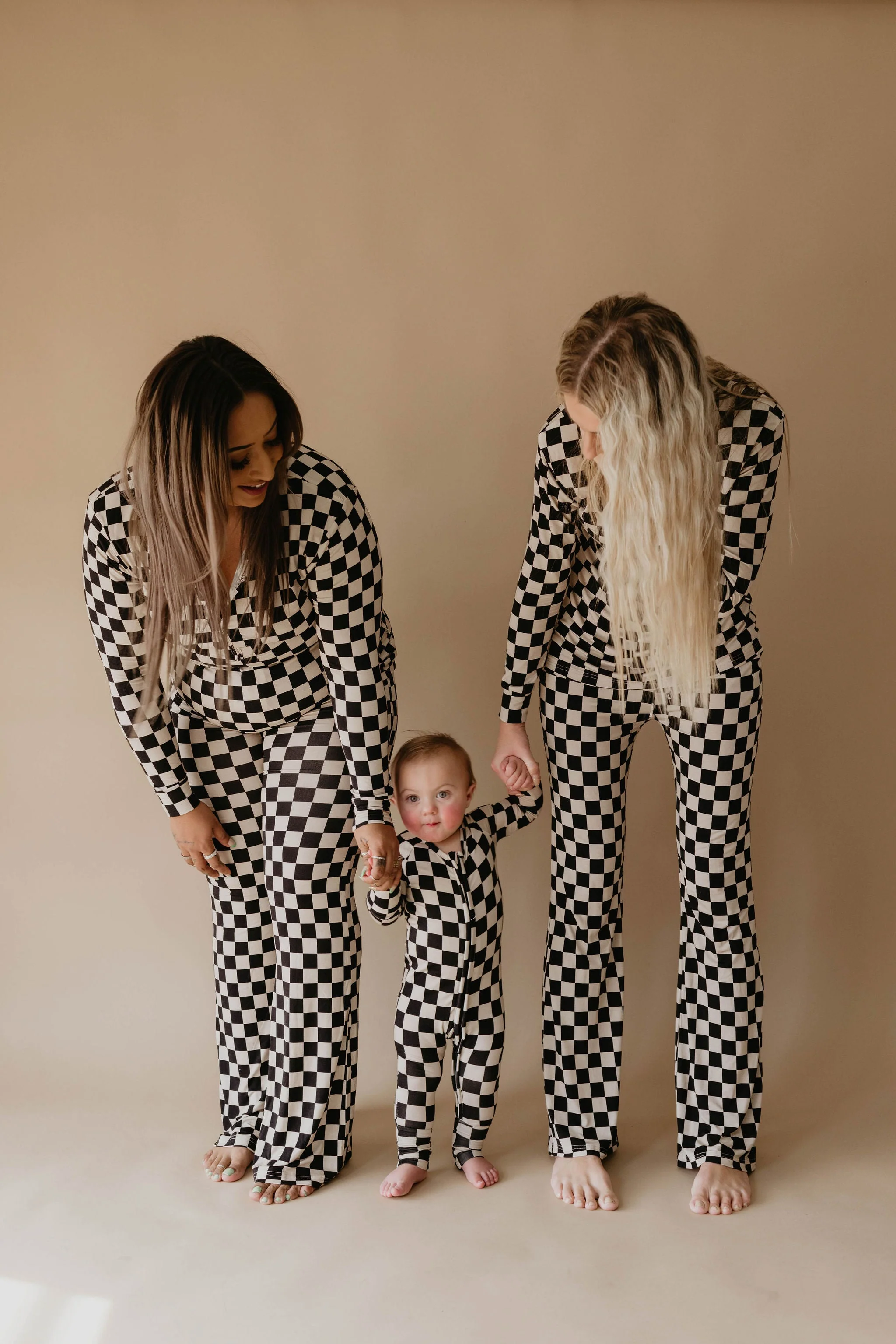 Women's Bamboo Pajamas | Black Checkered - Image 5