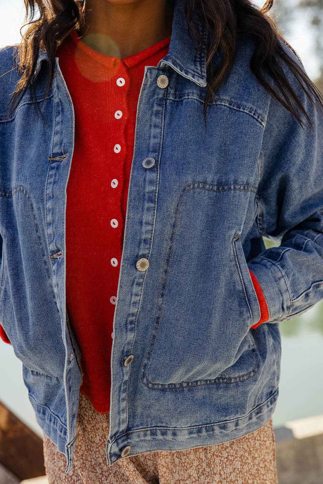 You’re Doing Fine Denim Jacket - Image 5